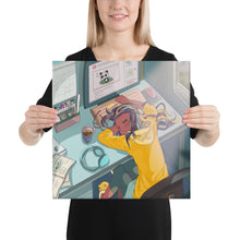 Load image into Gallery viewer, Lazy Saturday LOFI Girl - Canvas Print - Zen Buster